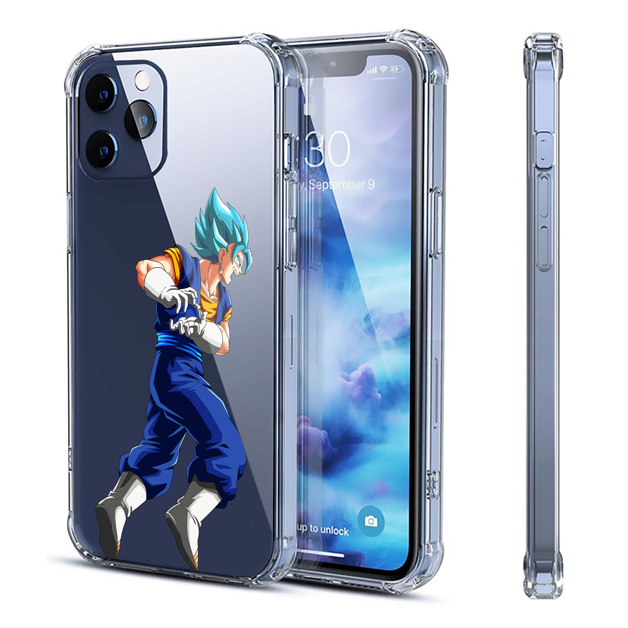 （画像用） ドラゴンボール ベジット DRAGON BALL Vegetto 【iPhone 12シリーズ対応】透明スマホケース（クリアソフトケース）